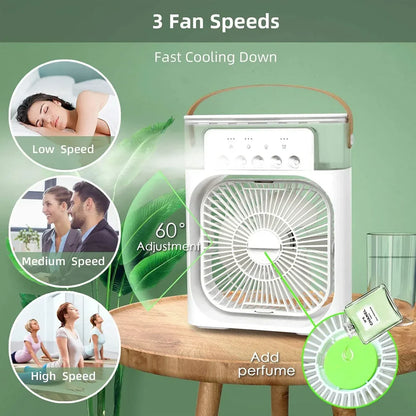 CoolMist Breeze Fan - White